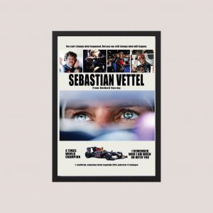 Cuadro Decorativo Sebastian Vettel 04 - Tamaño A3 30x40 Cm