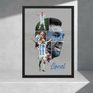 Cuadro Decorativo Lionel Messi 10 - Tamaño A3 30x40 Cm