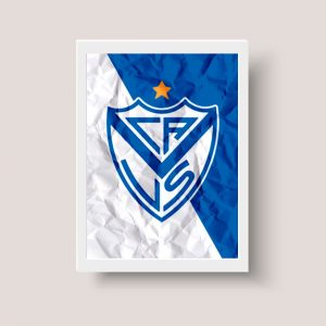 Cuadro Escudo Velez Sarsfield A4 - Futbol Argentino