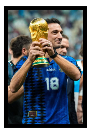 Cuadro Decorativo Futbol - Lionel Scaloni 01 - A3 30x40 Cm