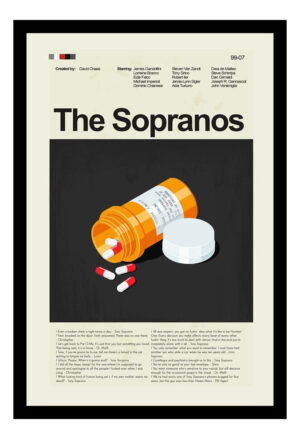 Cuadro Decorativo Series - The Sopranos 05 - A3 30x40 Cm