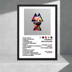 Cuadro Decorativo Coldplay 01 - Tamaño A3 30x40 Cm