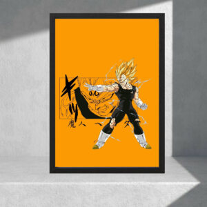 Cuadro Decorativo Dragon Ball Z - Vegeta 12 - A3 30x40 Cm