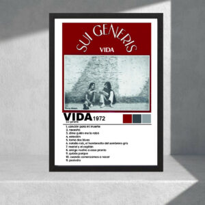 Cuadro Decorativo Sui Generis - Vida (1972) - A3 30x40 Cm