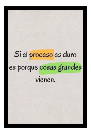 Cuadro Decorativo Motivacional 10 - A3 30x40 Cm