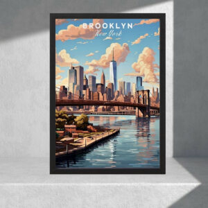 Cuadro Decorativo Paisajes - Brooklyn, New York - A3 30x40