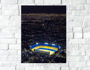 Poster Lámina Decorativa Boca Juniors Mod 26, A3 30x42 Cm
