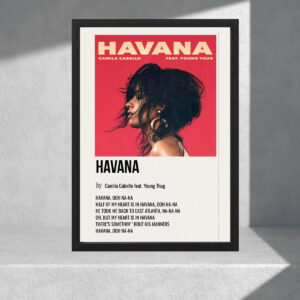 Cuadro Decorativo Musica - Camila Cabello 09 - A3 30x40