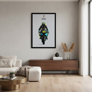 Cuadro Decorativo Moto Gp - Valentino Rossi 01 - A3 30x40