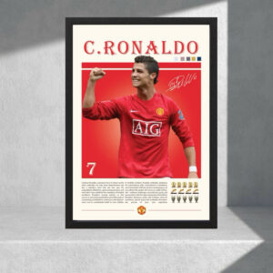 Cuadro Decorativo Cristiano Ronaldo 06 - Tamaño A3 30x40 Cm