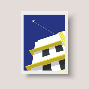 Cuadro Decorativo Arquitectura Avion A3 - Arte Urbano