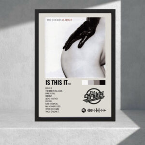 Cuadro Decorativo The Strokes - Is This It - Tamaño A3 30x40