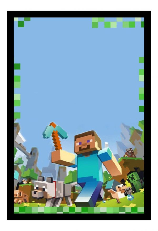 Cuadro Decorativo Videojuegos - Minecraft 01 - A3 30x40