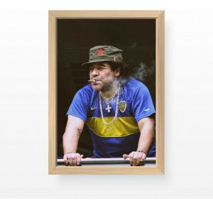 Cuadro Diego Maradona Habano Boca Palco A3 30x40cm
