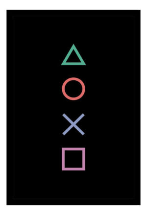 Cuadro Decorativo Videojuegos - Playstation 07 - A3 30x40 Cm