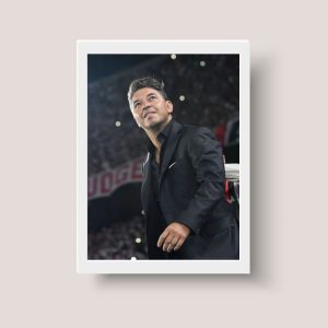 Cuadro Gallardo A4 Arte Decorativo Para Hinchas De Fútbol