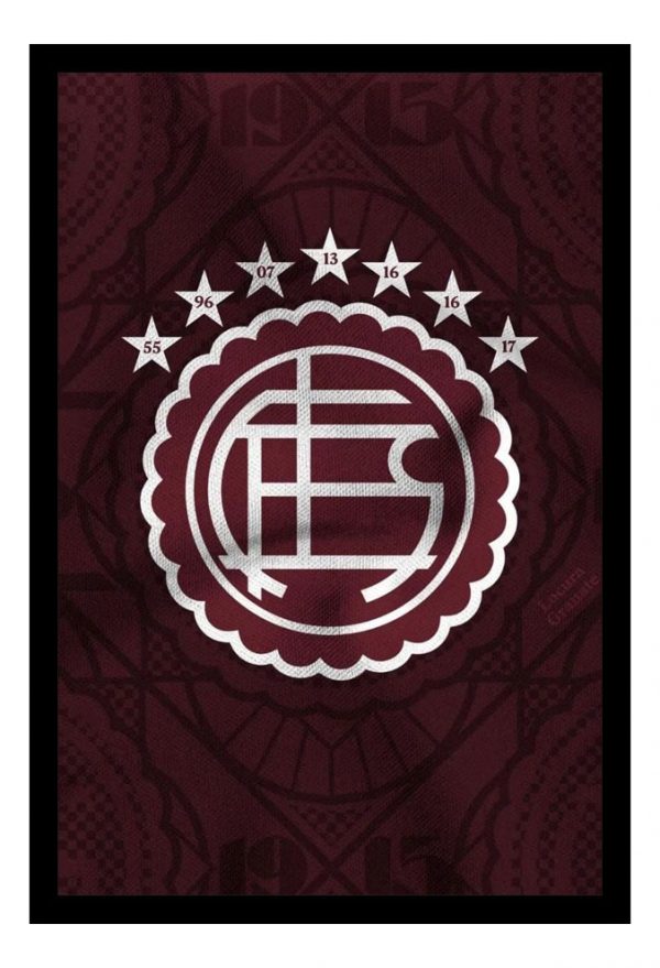 Cuadro Decorativo Futbol - Lanus 10 - A3 30x40