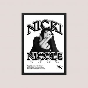 Cuadro Decorativo Nicki Nicole 09 - Tamaño A3 (30x40 Cm)