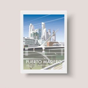 Cuadro Puerto Madero, Buenos Aires, Argentina - A4 20x30