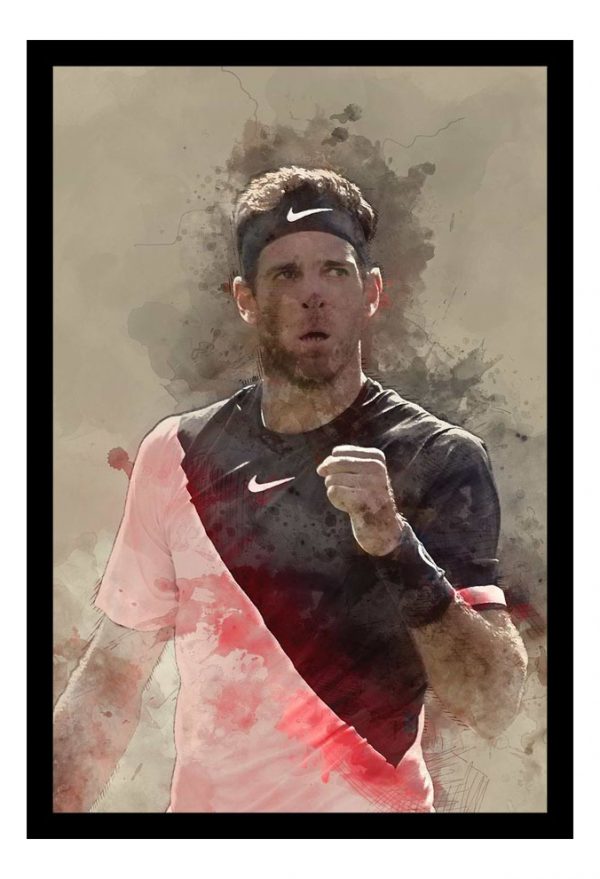 Cuadro Decorativo Tenis - Del Potro 05 - A3 30x40 Cm
