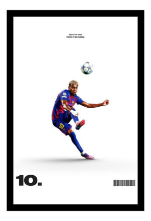 Cuadro Decorativo Futbol - Lamine Yamal 06 - A3 30x40 Cm