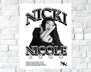 Poster Decorativo Nicki Nicole 14 - Tamaño A3 30x40