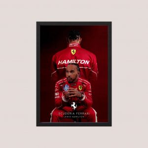 Cuadro Decorativo Lewis Hamilton Ferrari 16 - A3 30x40 Cm