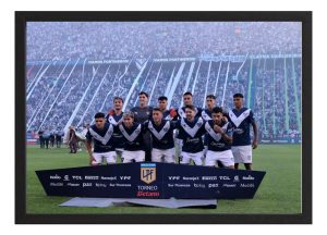 Cuadro Equipo Vélez Campeón Liga Profesional 2024 A3 40x30cm