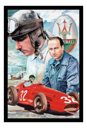 Cuadro Decorativo F1 - Juan Manuel Fangio 07 - A3 30x40 Cm