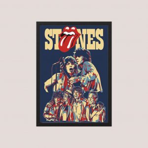 Cuadro Decorativo Rolling Stones 05 - Tamaño A3 30x40