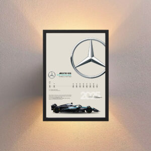 Cuadro Escuderias F1 - Modelo Mercedes - Tamaño A3 30x40 Cm