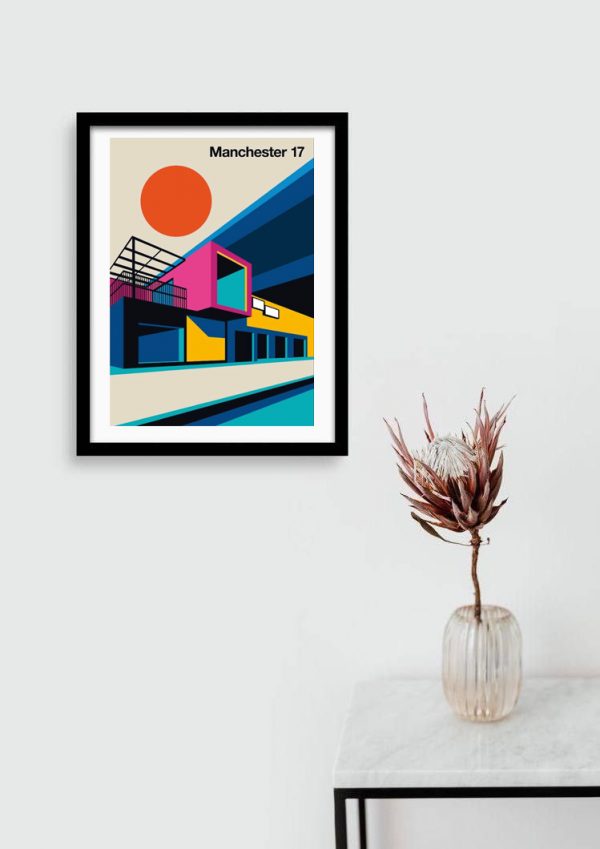 Cuadro Arte Urbano Ciudades Manchester Tamaño A3 30x40