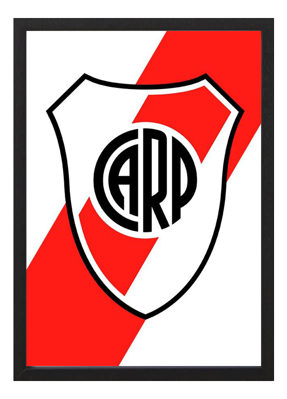 Cuadro Escudo River Plate (a4) - Arte Futbol Argentino