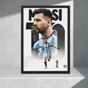 Cuadro Decorativo Lionel Messi 09 - Tamaño A3 30x40 Cm