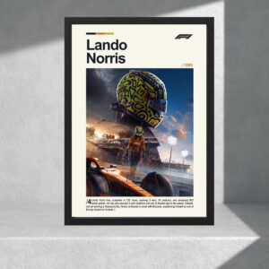 Cuadro Decorativo Lando Norris 02 - Tamaño A3 30x40 Cm