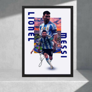 Cuadro Decorativo Lionel Messi 12 - Tamaño A3 30x40 Cm