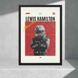 Cuadro Decorativo F1 - Lewis Hamilton 01 - A3 30x40 Cm