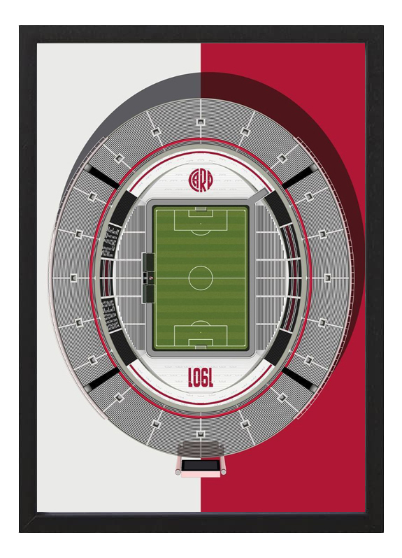 Cuadro River Plate Estadio Monumental 05 - Tamaño A3 30x40