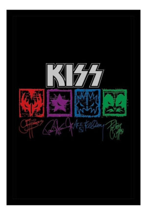 Cuadro Decorativo Música - Kiss 02 - A3 30x40 Cm