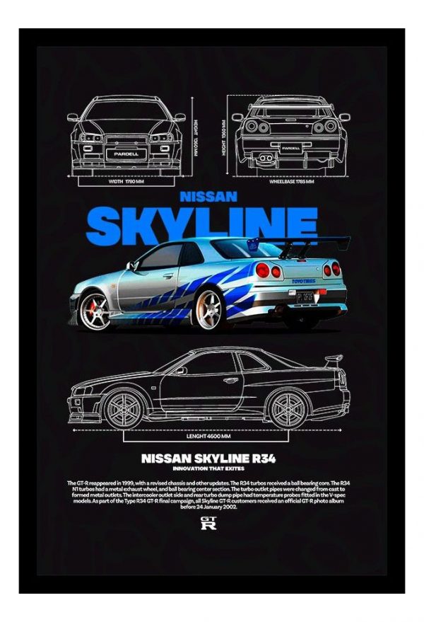 Cuadro Decorativo Cine - Rapidos Y Furiosos 02 - A3 30x40