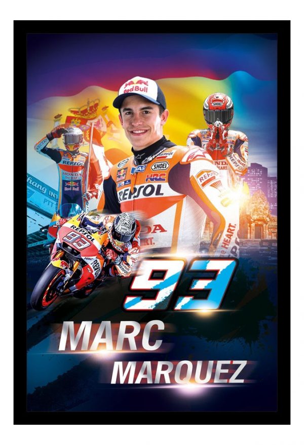 Cuadro Decorativo Moto Gp - Marc Marquez 03 - A3 30x40