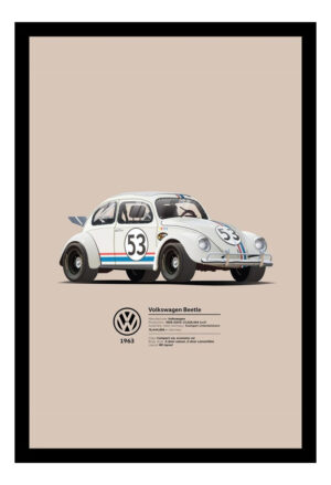 Cuadro Decorativo Automovilismo - Volskwagen 16 - A3 30x40