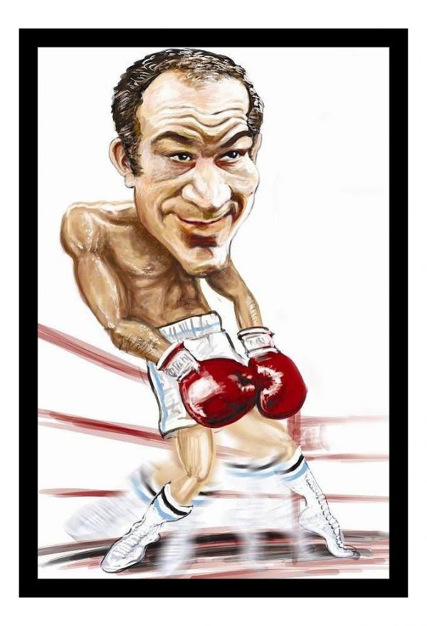 Cuadro Decorativo Boxeo - Nicolino Locche 01 - A3 30x40