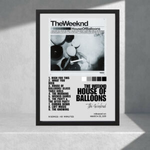 Cuadro Decorativo The Weeknd, House Of Balloons - A3 30x40