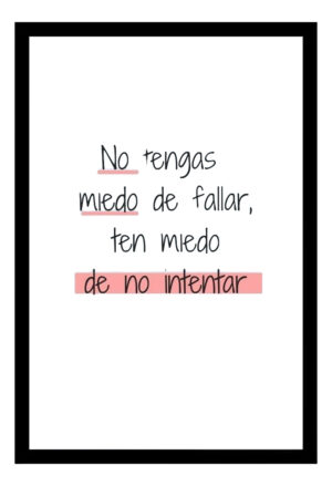 Cuadro Decorativo Motivacional 09 - A3 30x40 Cm