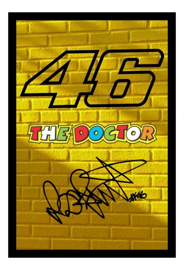 Cuadro Decorativo Moto Gp - Valentino Rossi 02 - A3 30x40