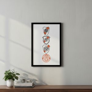 Cuadro Decorativo Futbol - River Plate 13 - A3 30x40 Cm