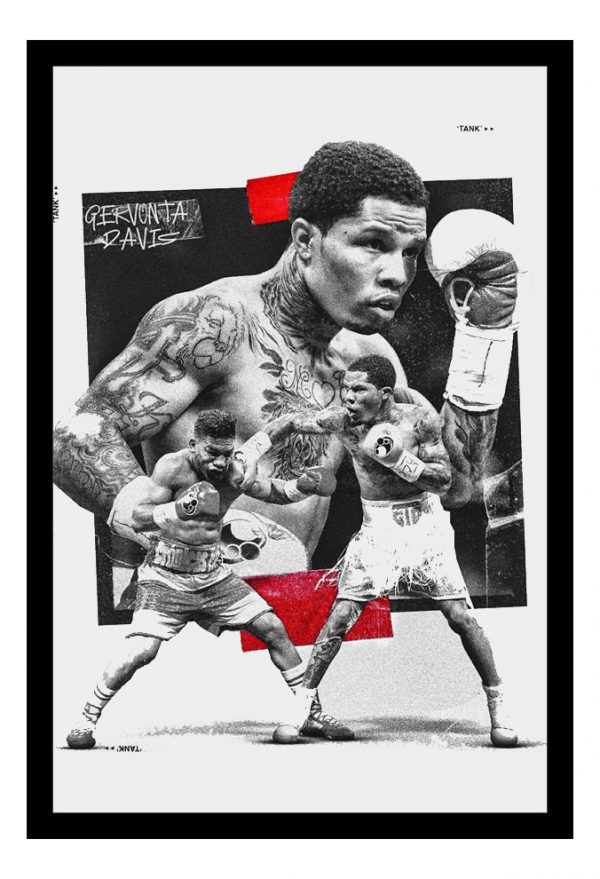 Cuadro Decorativo Boxeo - Gervonta Davis 03 - A3 30x40