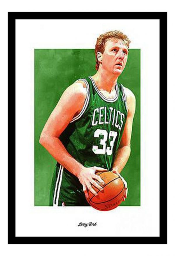 Cuadro Decorativo Basquet - Larry Bird 02 - A3 30x40 Cm