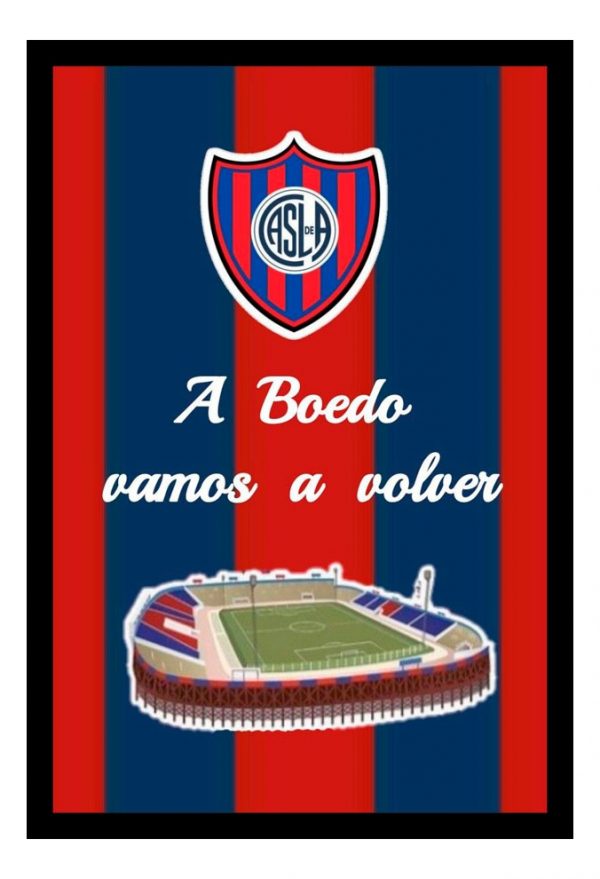 Cuadro Decorativo Futbol - San Lorenzo 10 - A3 30x40 Cm